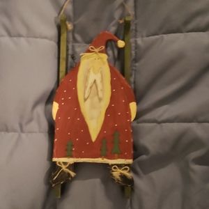 Santa hanging on to slay